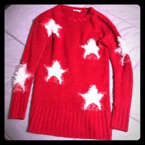 Girl Red and White sweater